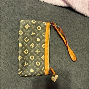 Dooney & Bourke Wristlet with Orange Accents